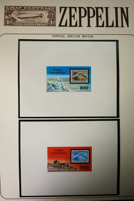 Worldwide All Mint Graf Zeppelin Stamp Collection