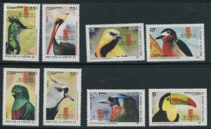 Cuba 2011, Museum of Natural History, birds 8v, MNH