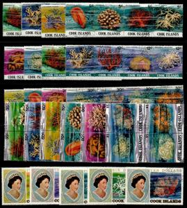 COOK ISLANDS SG713/89 1980-2 CORALS DEFINITIVE SET USED