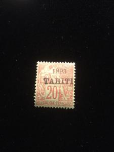 Tahiti Scott #23 Scarce Mint Hinged Stamp!