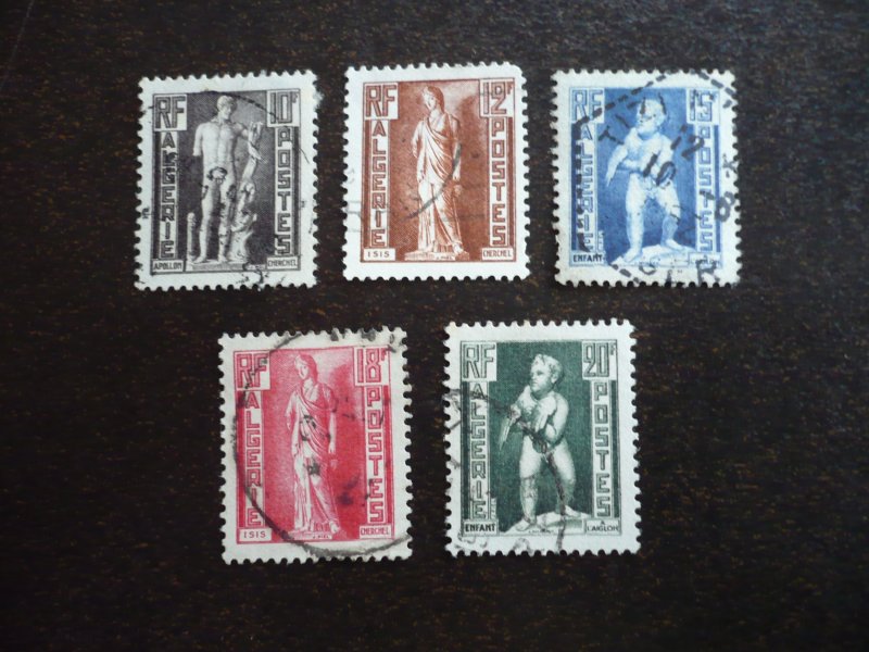 Stamps - Algeria - Scott# 240-244 - Used Part Set of 5 Stamps