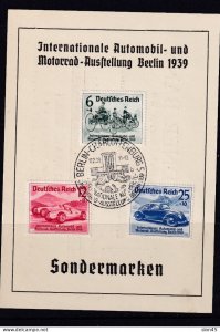 Germany 1939 Full set Automobile on card Dresden Bank 16090