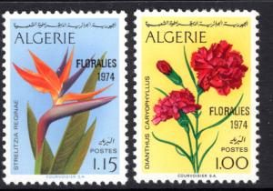 Algeria 518-519 Flowers MNH VF