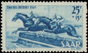 Saar #B67-B68, Complete Set(2), 1949, Horses, Never Hinged