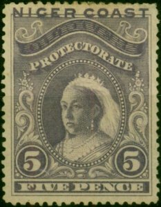 Niger Coast 1894 5d Lilac SG49a Fine MM