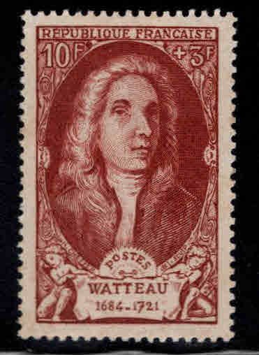 FRANCE Scott B239  MH* Watteau stamp