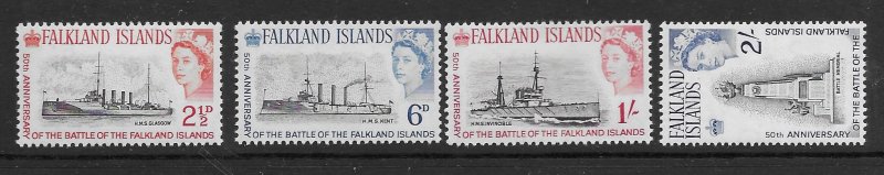 Falklands 150-53  1964  NH