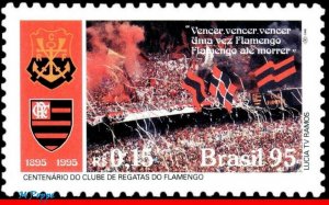 2557 BRAZIL 1995 FLAMENGO, FAMOUS CLUB, SOCCER FOOTBALL, MI# 2669 RHM C-1969 MNH