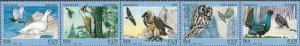 Italy Italia 2013 Birds of Alps set of 5 stamps in strip MNH