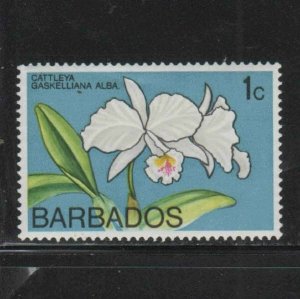 BARBADOS #396  1974  1c  ORCHID   MINT VF NH  O.G