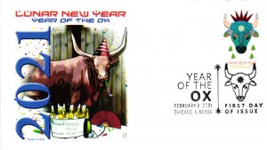 #5556 Chinese Lunar New Year Ox - Panda Cachet – EV25