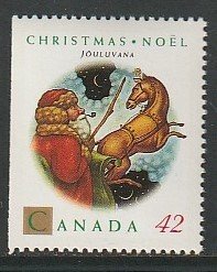 1992 Canada - Sc 1452a - MNH VF - 1 single - Christmas - Jouluvana