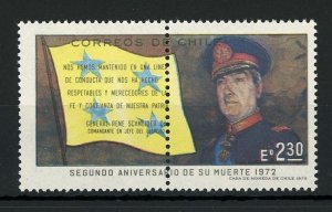 Chile Stamp General Rene Schneider Army Military Individual MNH