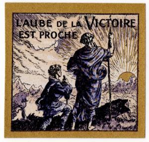(I.B) France Cinderella : Delandre Great War Patriotic Stamp (Victoire)