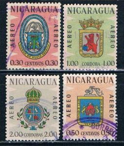 Nicaragua C510-13 Used Coat of Arms (N0341)