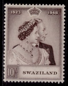 SWAZILAND GVI SG47, 10s purple-brown, M MINT. Cat £40.