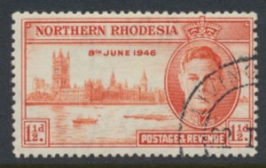 Northern Rhodesia SG 46a Victory 1946 SC# 46a CTO full gum perf 13½ see deta...