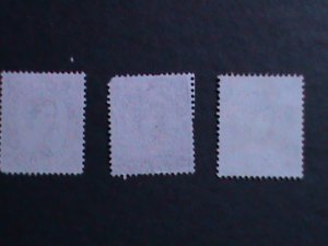 ​GREAT BRITAIN-1952 SC#299-301 QUEEN ELIZABETH II  FANCY CANCEL  71 YEARS OLD