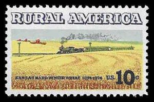 PCBstamps   US #1506 10c Rural American - Wheat, MNH, (37)