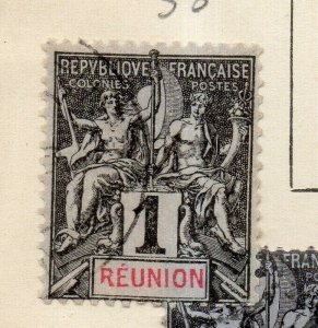 Reunion 1892 Early Issue Fine Used 1c. NW-186762