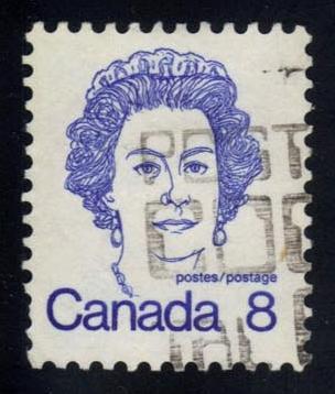 Canada #593 Queen Elizabeth II, used (0.25)