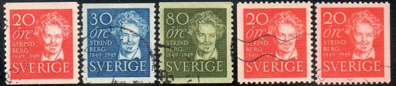 Sweden  Scott  404-407  Used  Complete