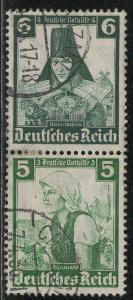Germany Scott # B72, B71, used, se-tenant, Mi# S233