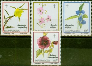 Botswana 1986 Flowers Set of 4 SG604-607 V.F MNH