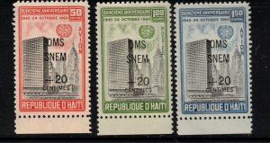 Haiti Sc B21,CB35-6 MNH Set of 1961 - Buildings, Overprints - HNY06