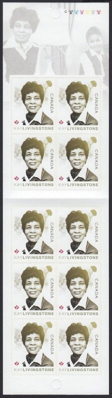 BLACK HISTORY MONTH, KAY LIVINGSTONE * BKLT of 10 * Canada 2018 #3085a BK695 MNH