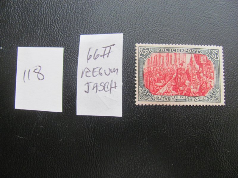 Germany 1900 RE-GUM Jaschke  MI. 66II SC 65  (118)