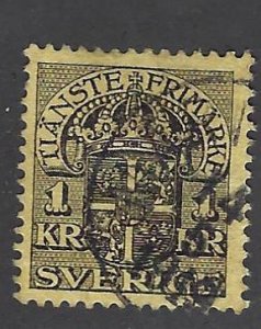 Sweden SC O39 Used F-VF hr...Nice!