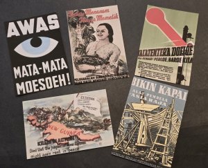 IMPERIAL JAPAN JAPANESE PROPAGANDA MILITARY Postcard lot x 5 WW2 WWII