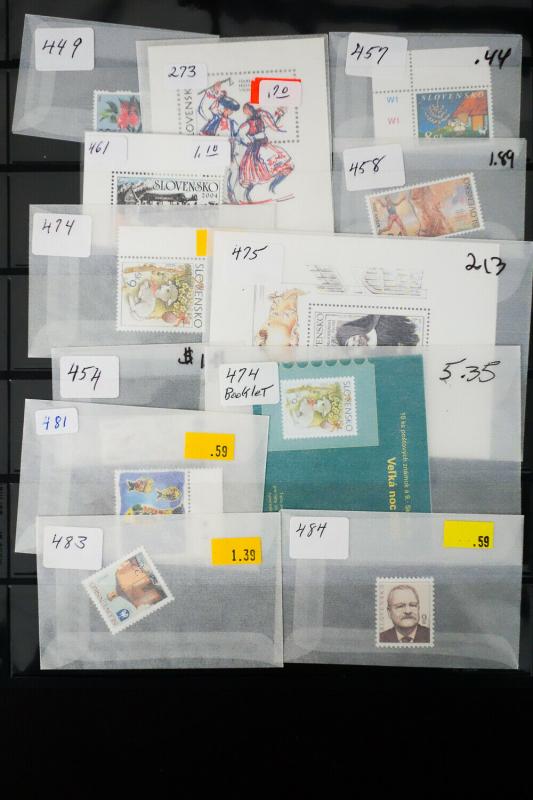 Slovenia and Slovakia Mint Stamp Collection