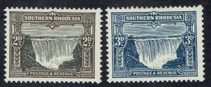 SOUTHERN RHODESIA 1931 VICTORIA FALLS 2D AND 3D