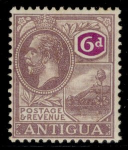 ANTIGUA GV SG75, 6d dull & bright purple, M MINT.