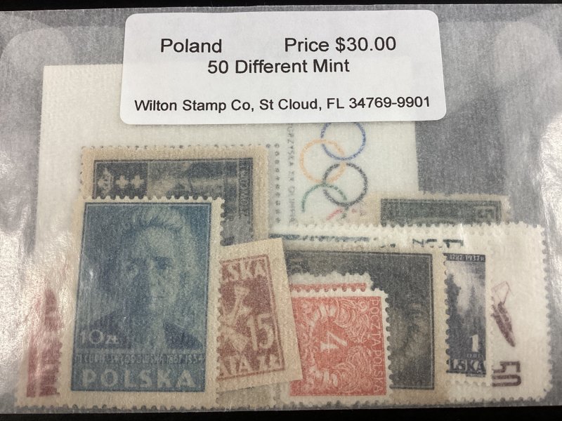 Poland 50 different mint