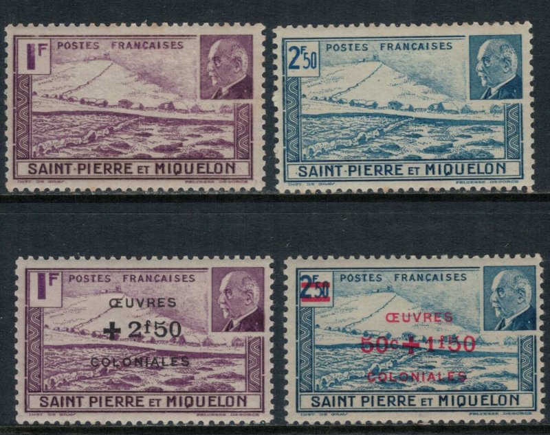 St. Pierre & Miquelon #206A-B,B11-2*  CV $7.20