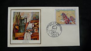 art paintings Andre Derain impressionism FDC France 1972 (ref 36796)