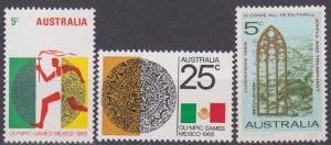 Australia #442-4 MNH VF CV $3.55 (30257)  