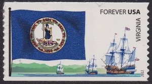 US 4327 Flags of our Nation Virginia forever coil single (1 stamp) MNH 2012 