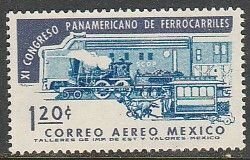 MEXICO C279, 11th Panamerican Railroad Congress SINGLE, UNUSED, NG. F-VF.