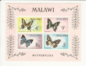 Malawi, Postage Stamp, #40a Mint NH, Butterfly, 1966, JFZ