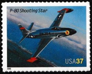 US 3921 Advances in Aviation P-80 Shooting Star 37c single (1 stamp) MNH 2005