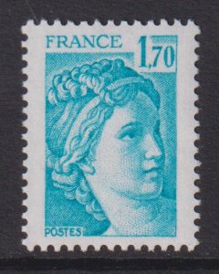 France  #1574  MNH  1978   Sabine 1.70fr