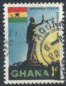 Ghana 1959 - 1d Nkrumah Statue - SG214 used