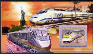 Guinea - Conakry 2006 High Speed Trains large perf s/shee...