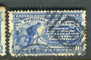 USA; 1900s early Special Delivery issue used shade of 10c. value