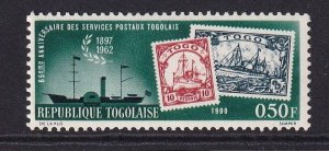 Togo   #439 MNH  1963  anniversary mail service 50c