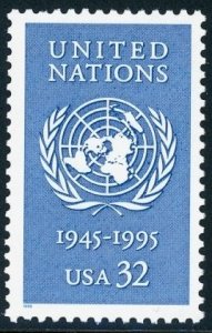 2974 United Nations F-VF MNH single